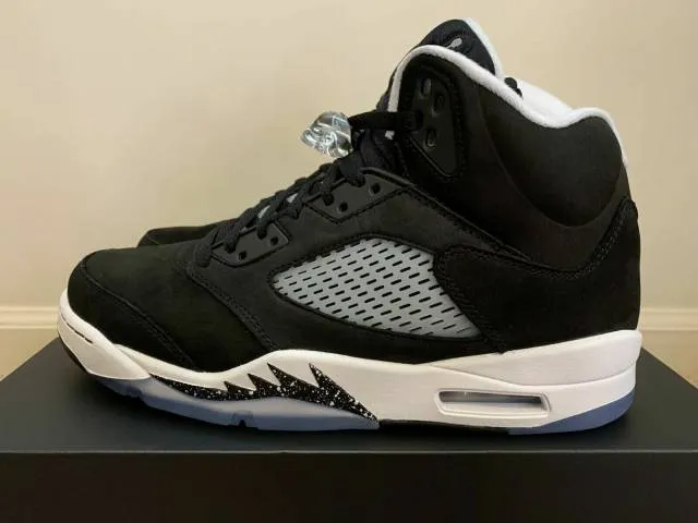 2021 Nike Air Jordan 5 V Retro Oreo Moonlight Black Whit...