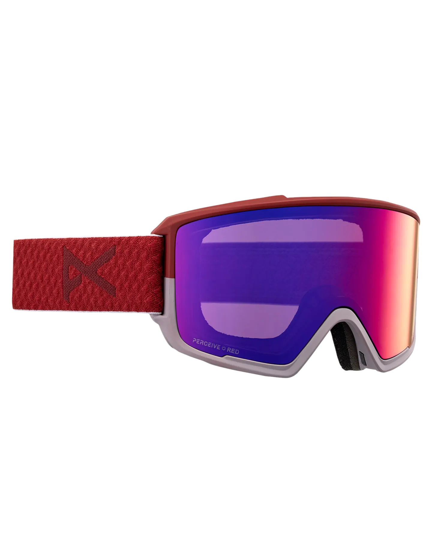 Anon M3 Snow Goggles + Bonus Lens + Mfi Face Mask - Mars/Perceive Sunny Red Lens