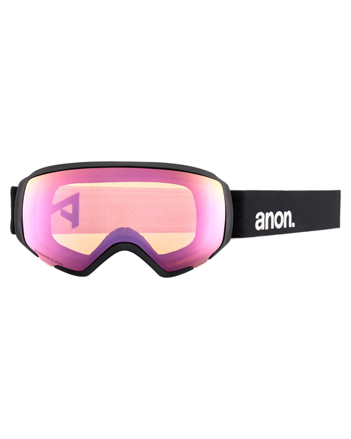 Anon WM1 Low Bridge Fit Snow Goggles + Bonus Lens + MFI - Black / Perceive Variable Blue