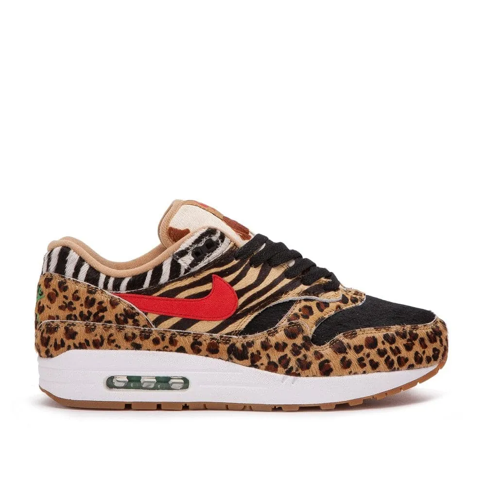 atmos x Nike Air Max 1 DLX “Animal Pack 2.0” (White / Sport Red / Bison / Classic Green)