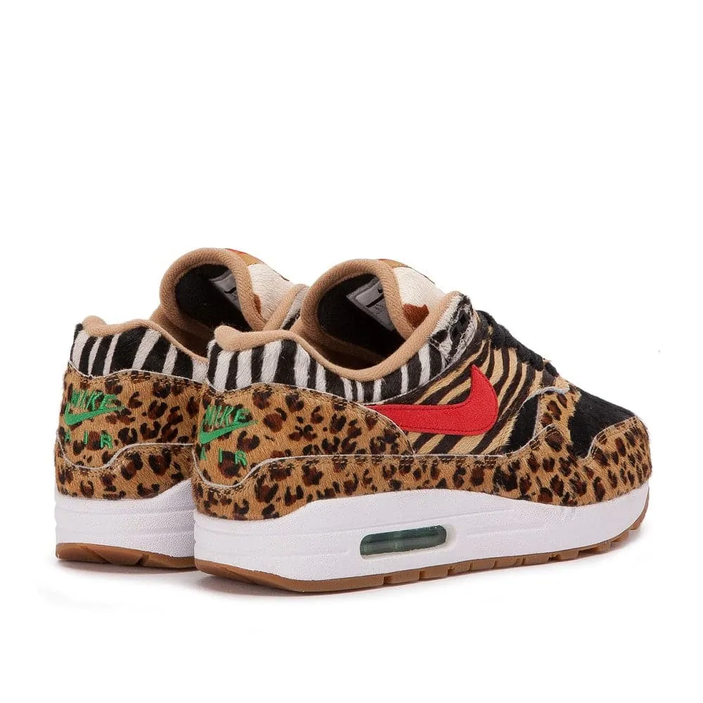 atmos x Nike Air Max 1 DLX “Animal Pack 2.0” (White / Sport Red / Bison / Classic Green)