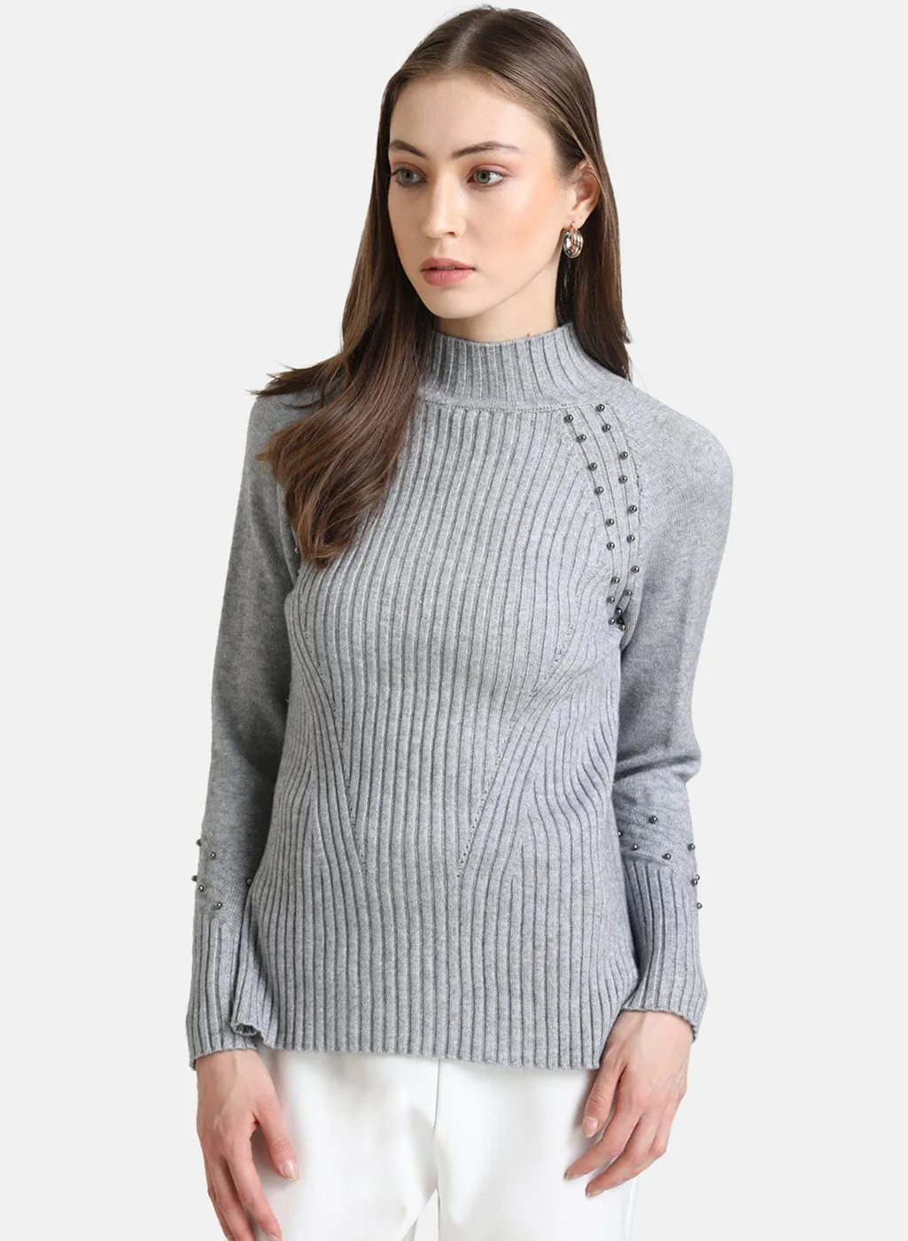 Bead Embellished Pullover