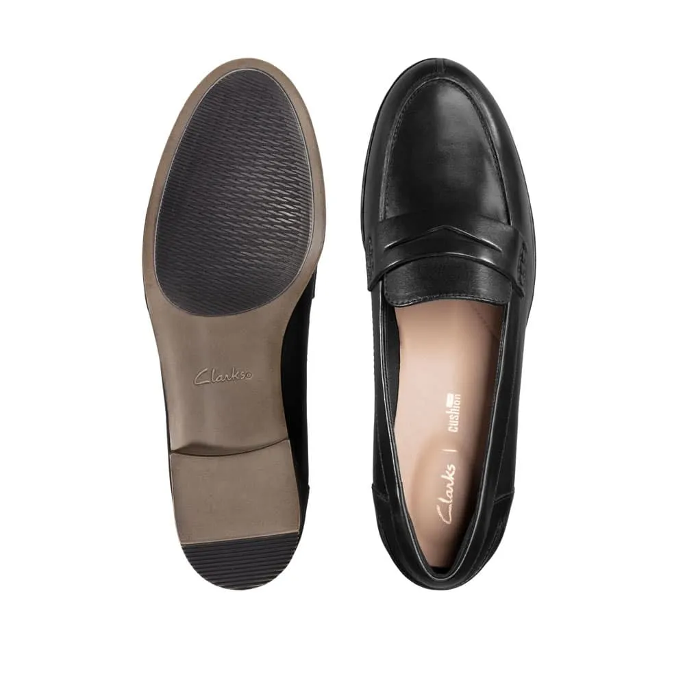 Clarks Hamble Loafer Black Leather