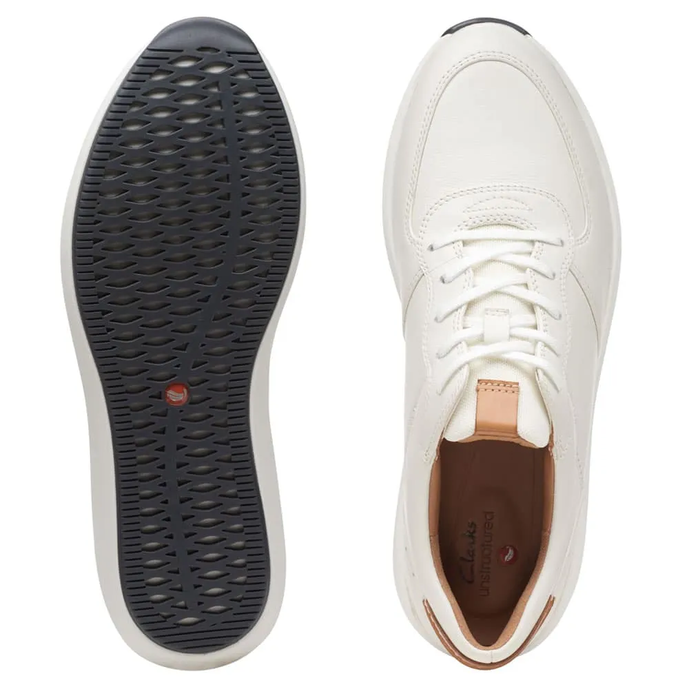 Clarks Un Rio Sprint White Combi Leather