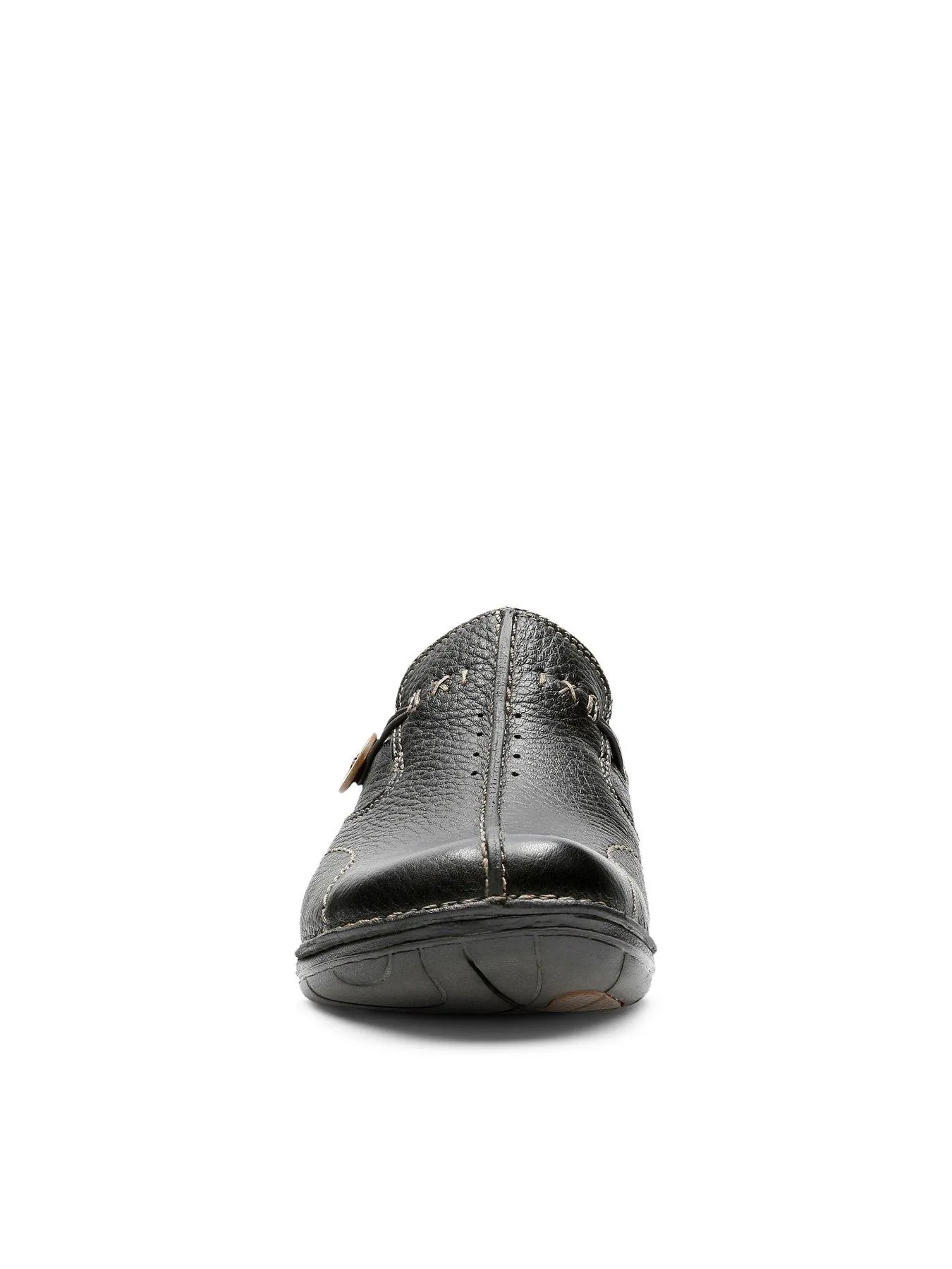 Clarks Wide Fit Un Loop Leather Flat Shoe