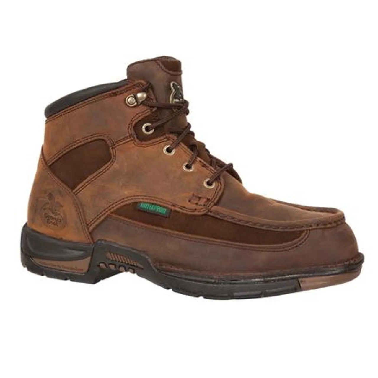 Georgia Boot Mens Athens Steel Toe Waterproof Work Boot G7603 BROWN