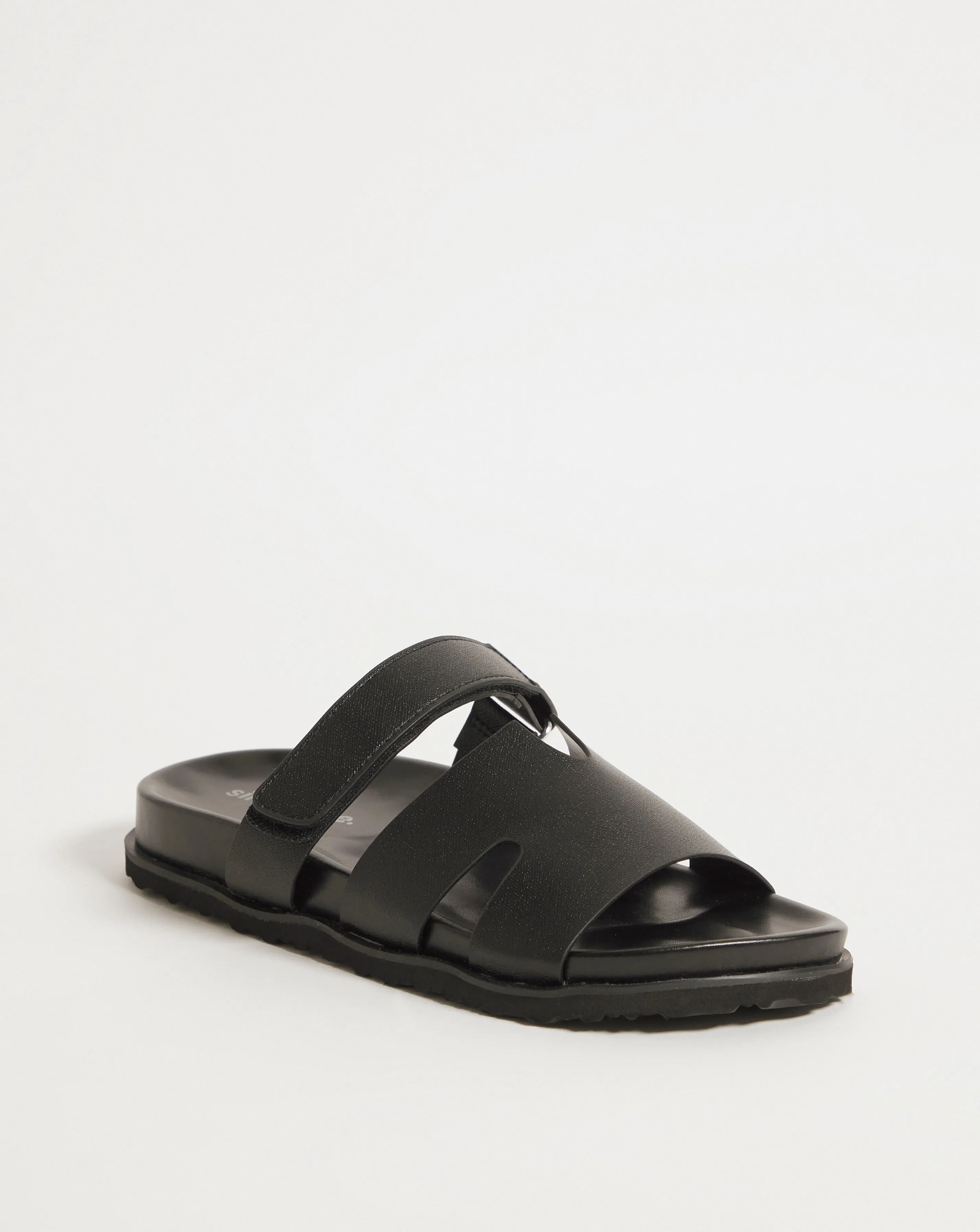 Georgina Touch and Close Footbed Sandals Ex Wide Fit | Simply Be