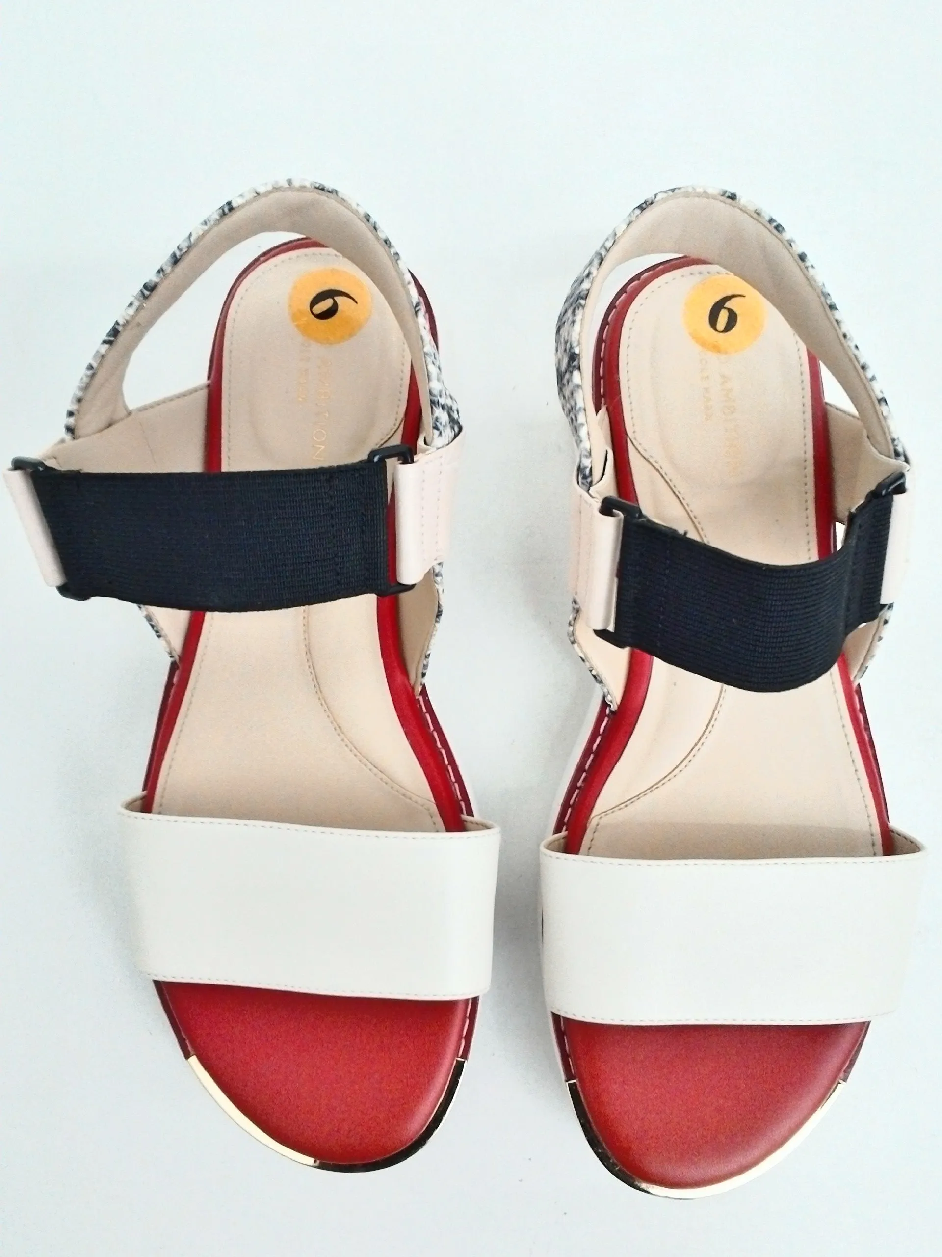 Grand 360 Cole Haan Women's Beige/Red Sandals Size 6 M