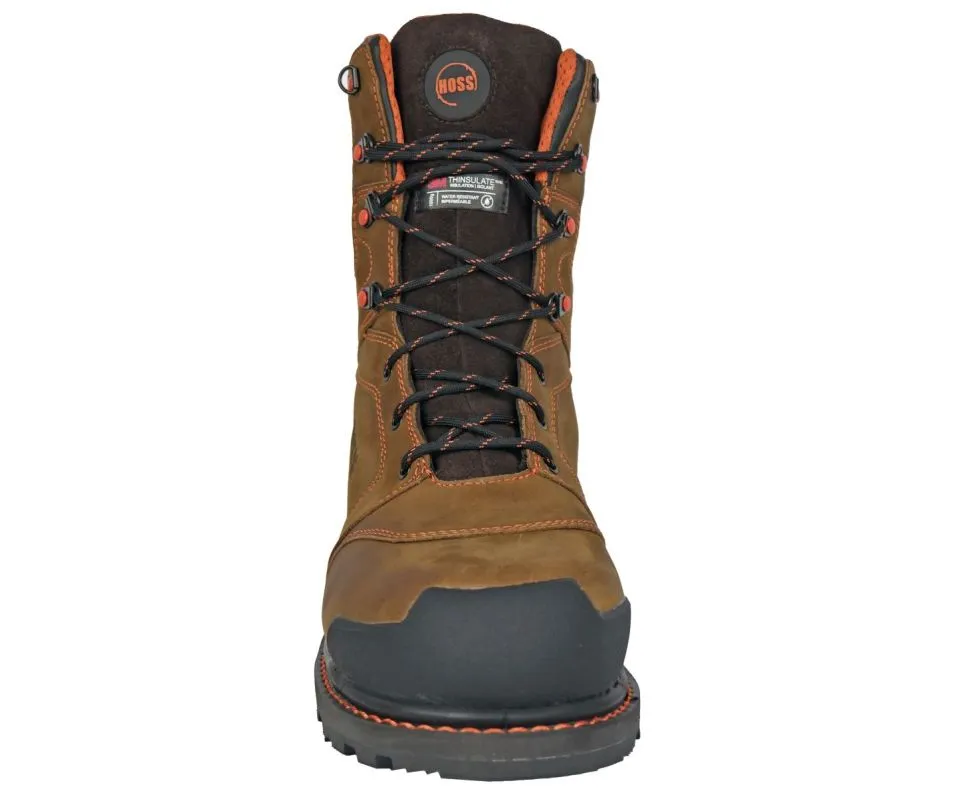 Hoss Clash 9" Brown Composite Safety Toe Waterproof - 1,000g Insulated Boot