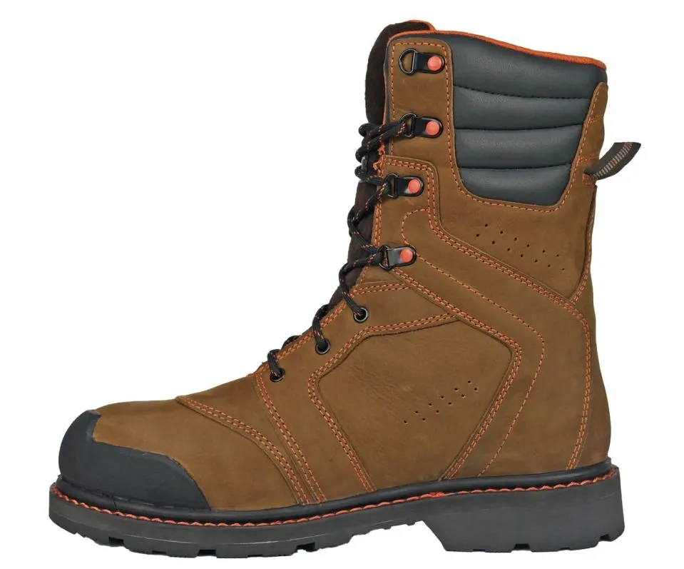 Hoss Clash 9" Brown Composite Safety Toe Waterproof - 1,000g Insulated Boot