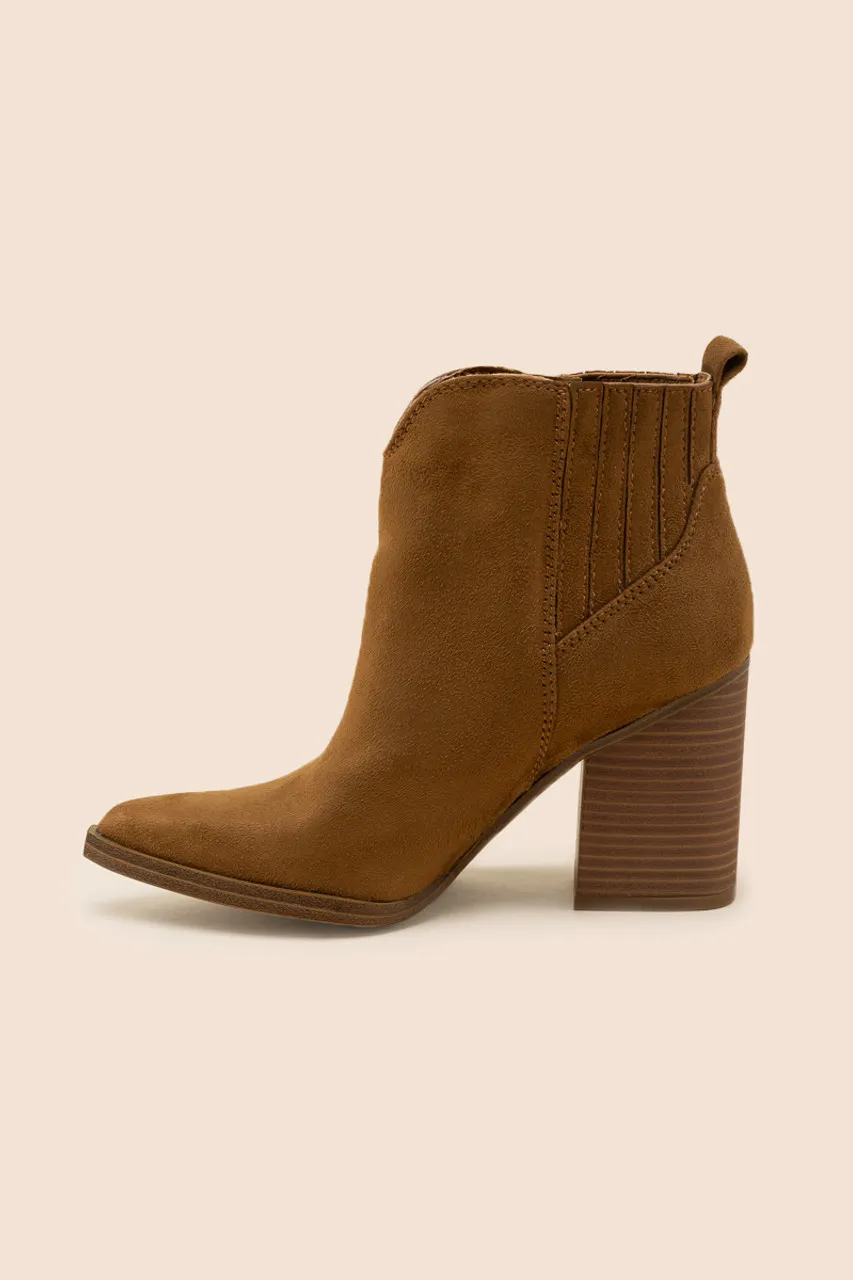 indigo rd. Oligai Ankle Boot in Brown