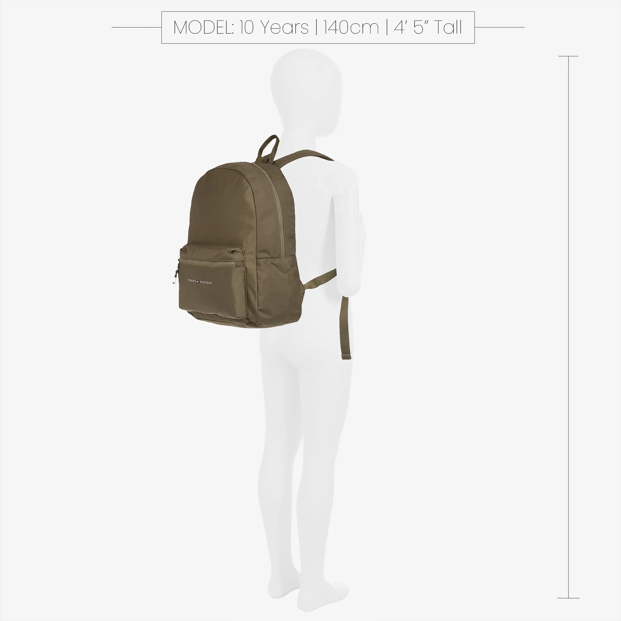 Khaki Green Canvas Flag Backpack (37cm)