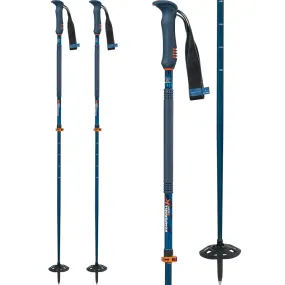 Komperdell - D'scent TI Vario Ski-Touring Poles navy davy