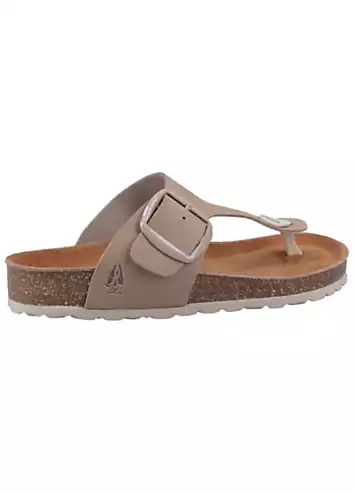 Ladies Brown Billie Toepost Sandals by Hush Puppies | Look Again