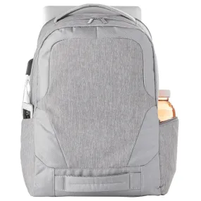 Leed's Grey Overland TSA Friendly 17 Inch Laptop Backpack with USB Port