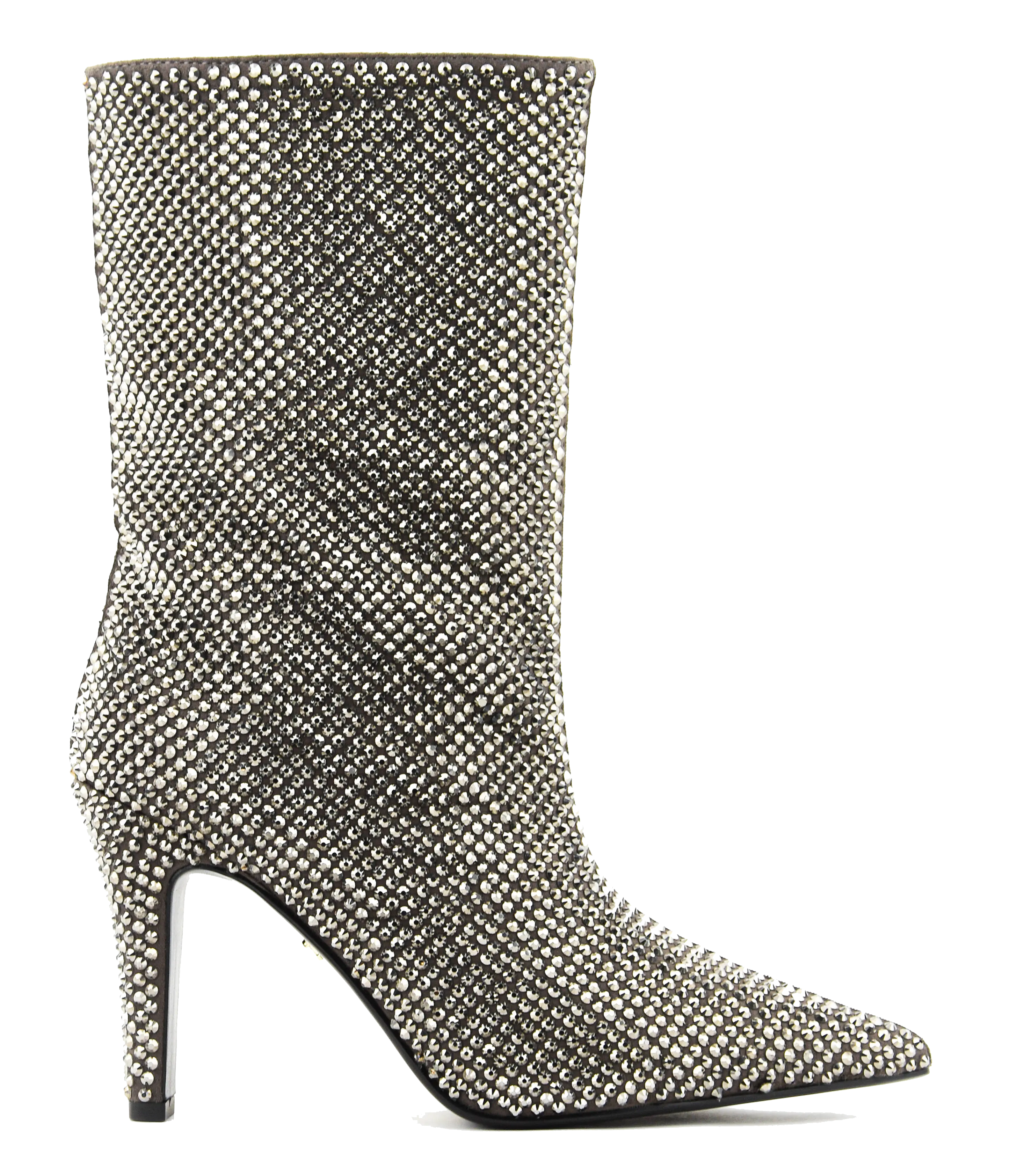 LOLA CRUZ  LOLA CRUZ GLITTER PHOEBE ANKLE-BOOT GUN METAL