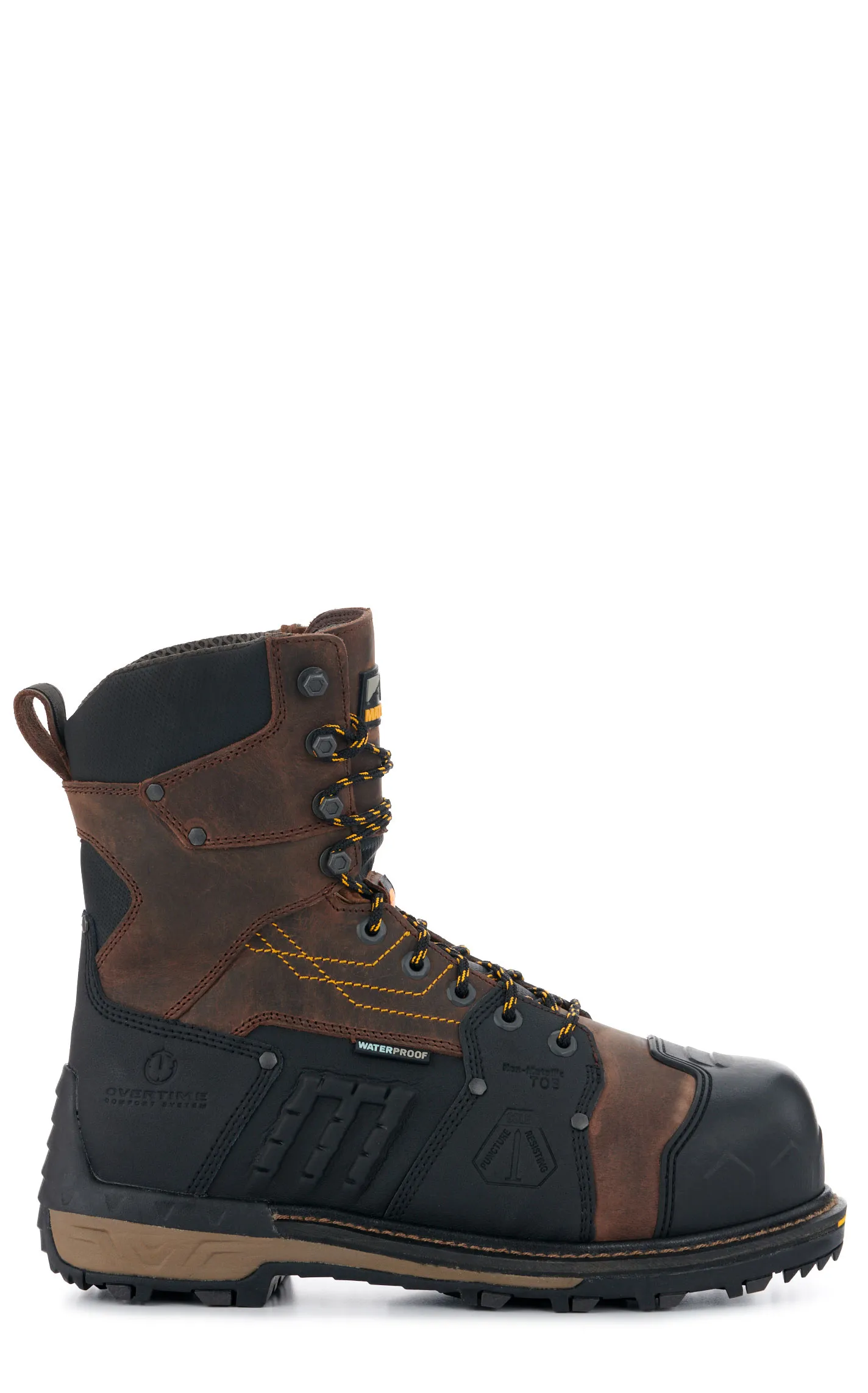 Matterhorn Men's Maximus 2.0 Brown Crazy Horse MetGuard Round Composite Toe Lace Up Work Boot