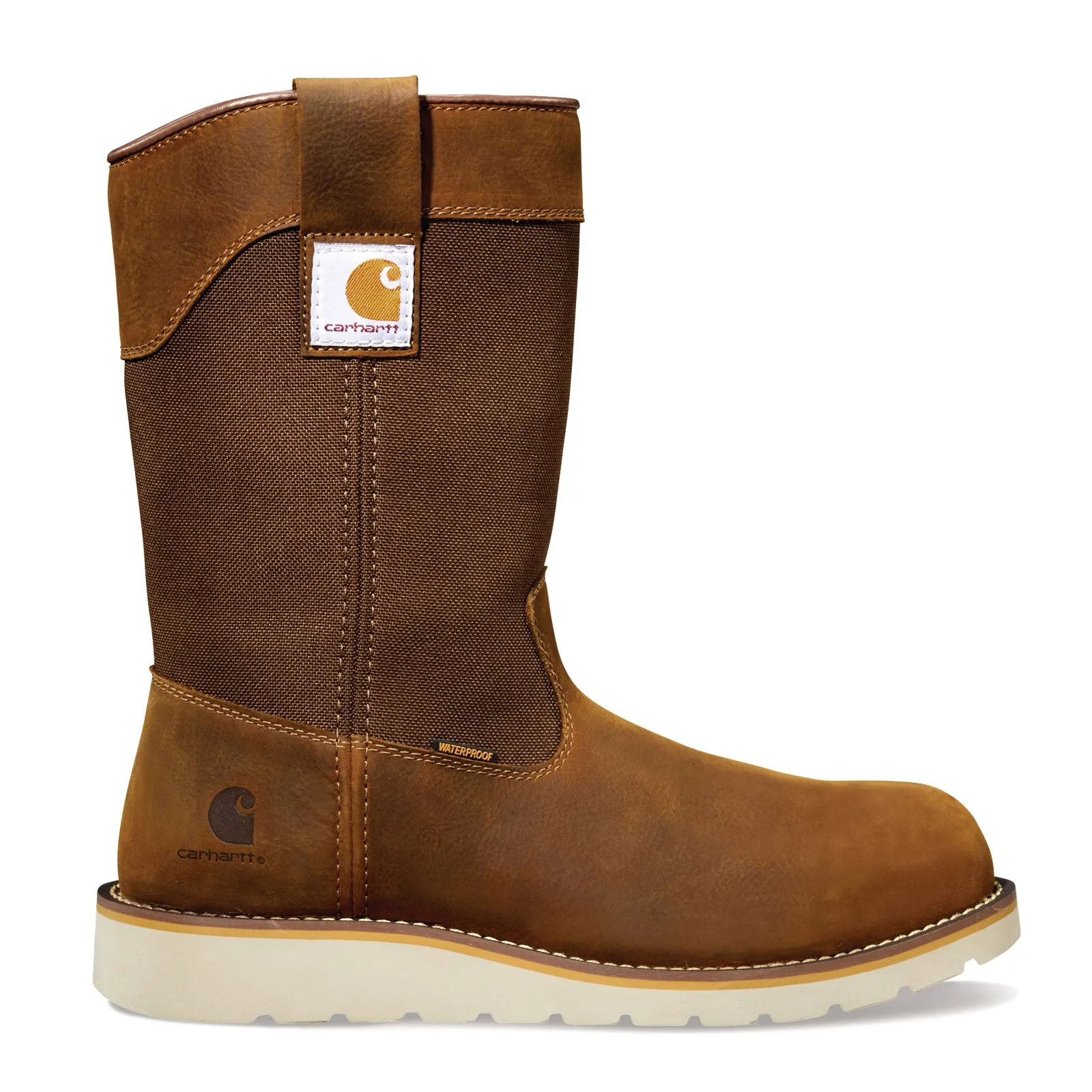 Men's Carhartt, Waterproof 10-Inch Steel Toe Wellington Wedge Boot