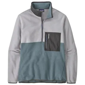 Men's Microdini 1/2 Zip Pullover - Nouveau Green w/Salt Grey