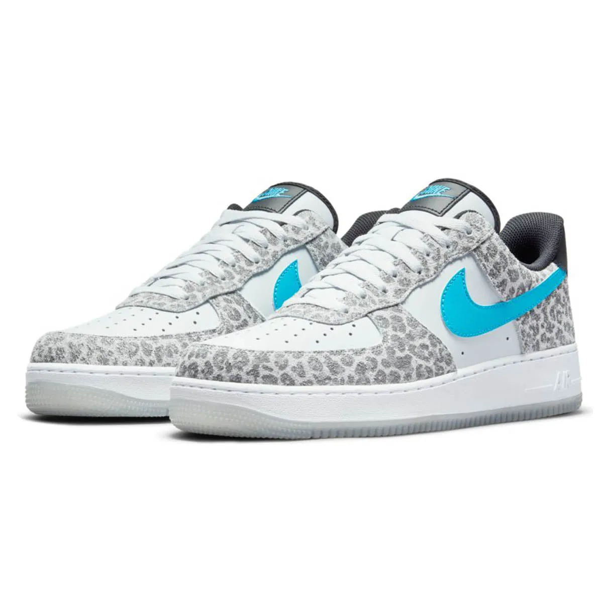 Nike Air Force 1 '07 PRM Pure Platinum/LT Blue Fury-Black