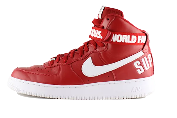 Nike Air Force One High Red Supreme