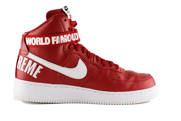 Nike Air Force One High Red Supreme