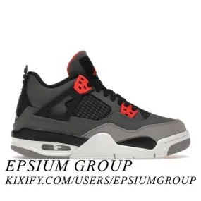 Nike Air Jordan 4 Retro GS (Infrared/ Dark Grey/ Infrare...