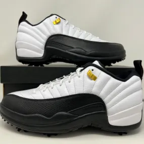 Nike Air Jordan Retro XII 12 Low Golf Taxi 2022 Black Me...