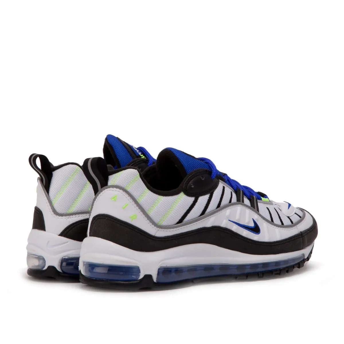 Nike Air Max 98 'Sprite' (White / Black / Blue / Volt)