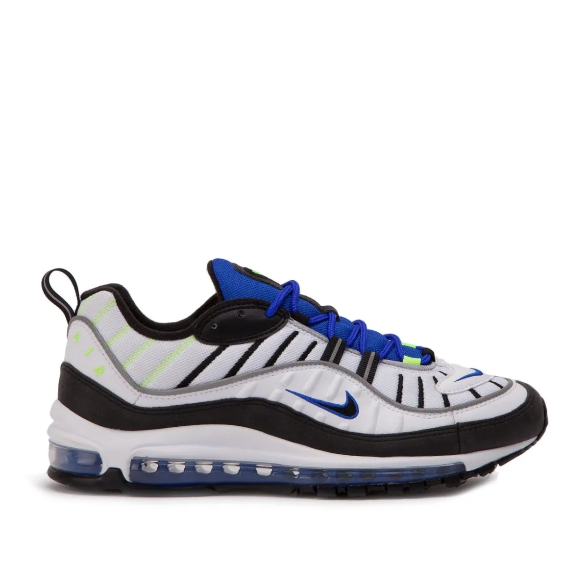 Nike Air Max 98 'Sprite' (White / Black / Blue / Volt)