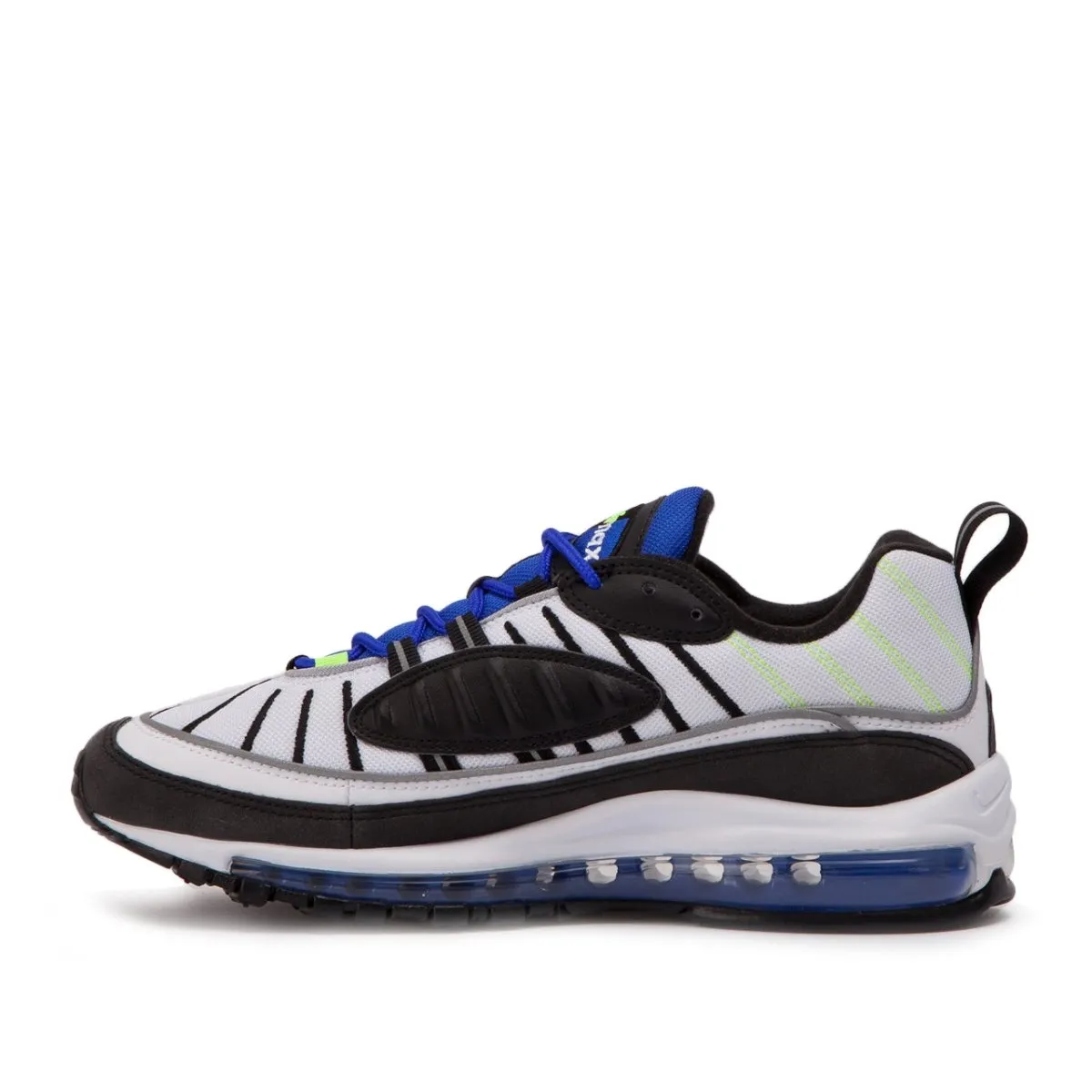 Nike Air Max 98 'Sprite' (White / Black / Blue / Volt)