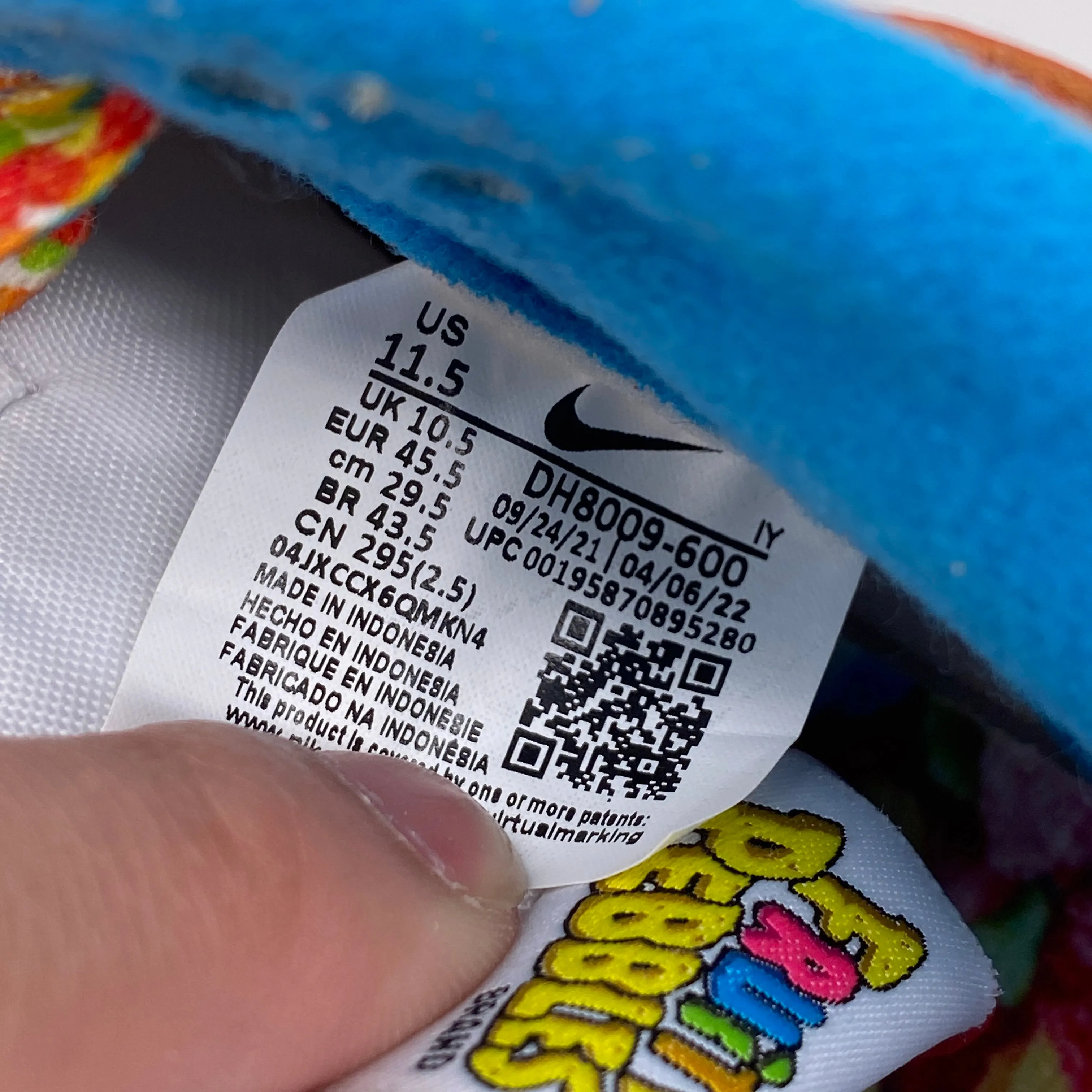 Nike Dunk Low Fruity Pebbles 2022 New (Cond) Size 11.5