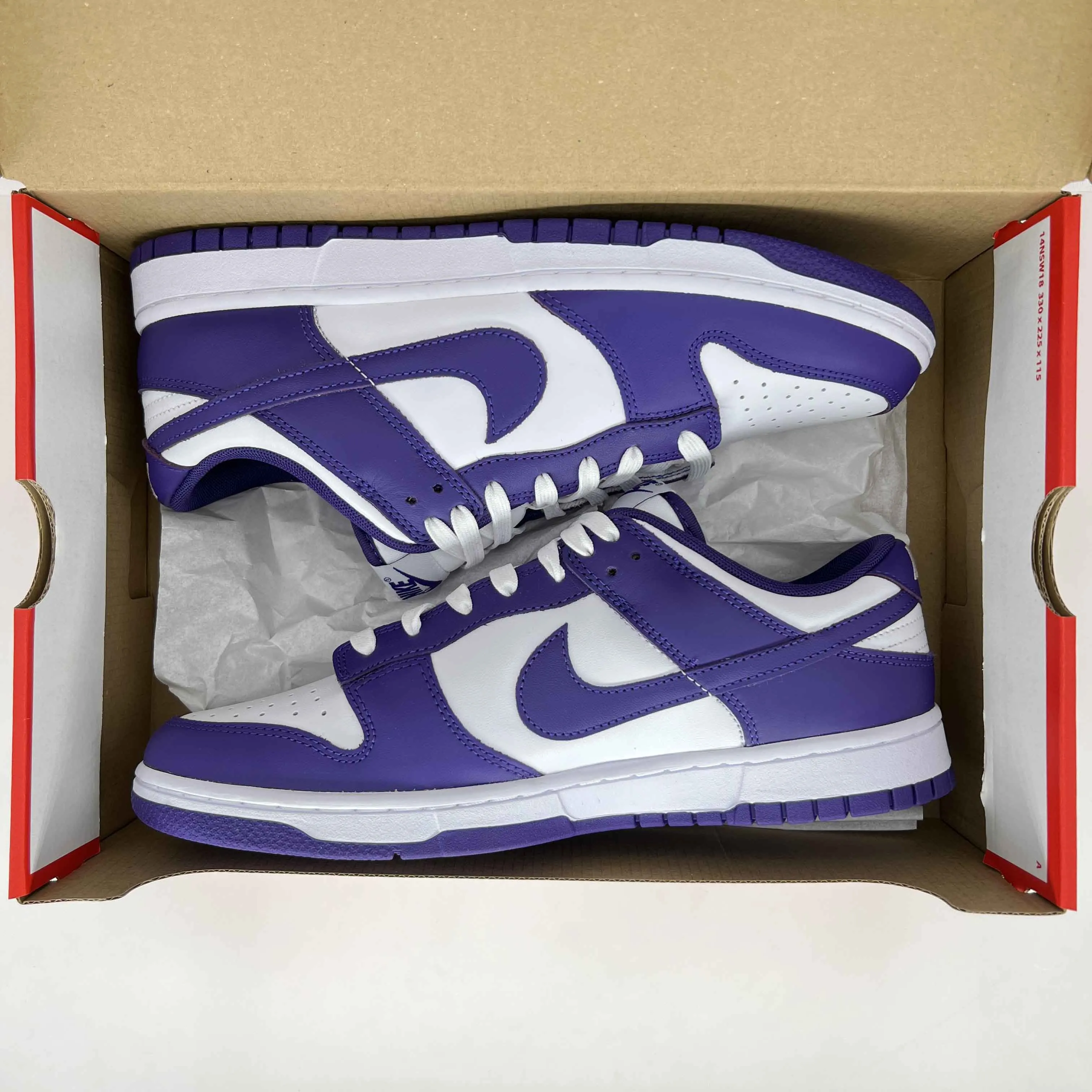 Nike Dunk Low Retro Court Purple 2022 New Size 8.5