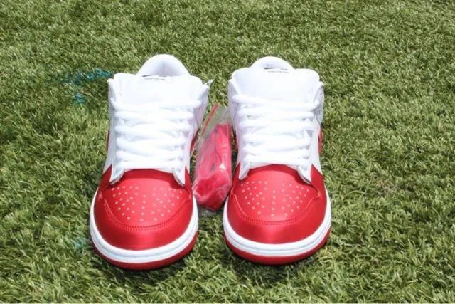 Nike dunk sb supreme jewel swoosh red