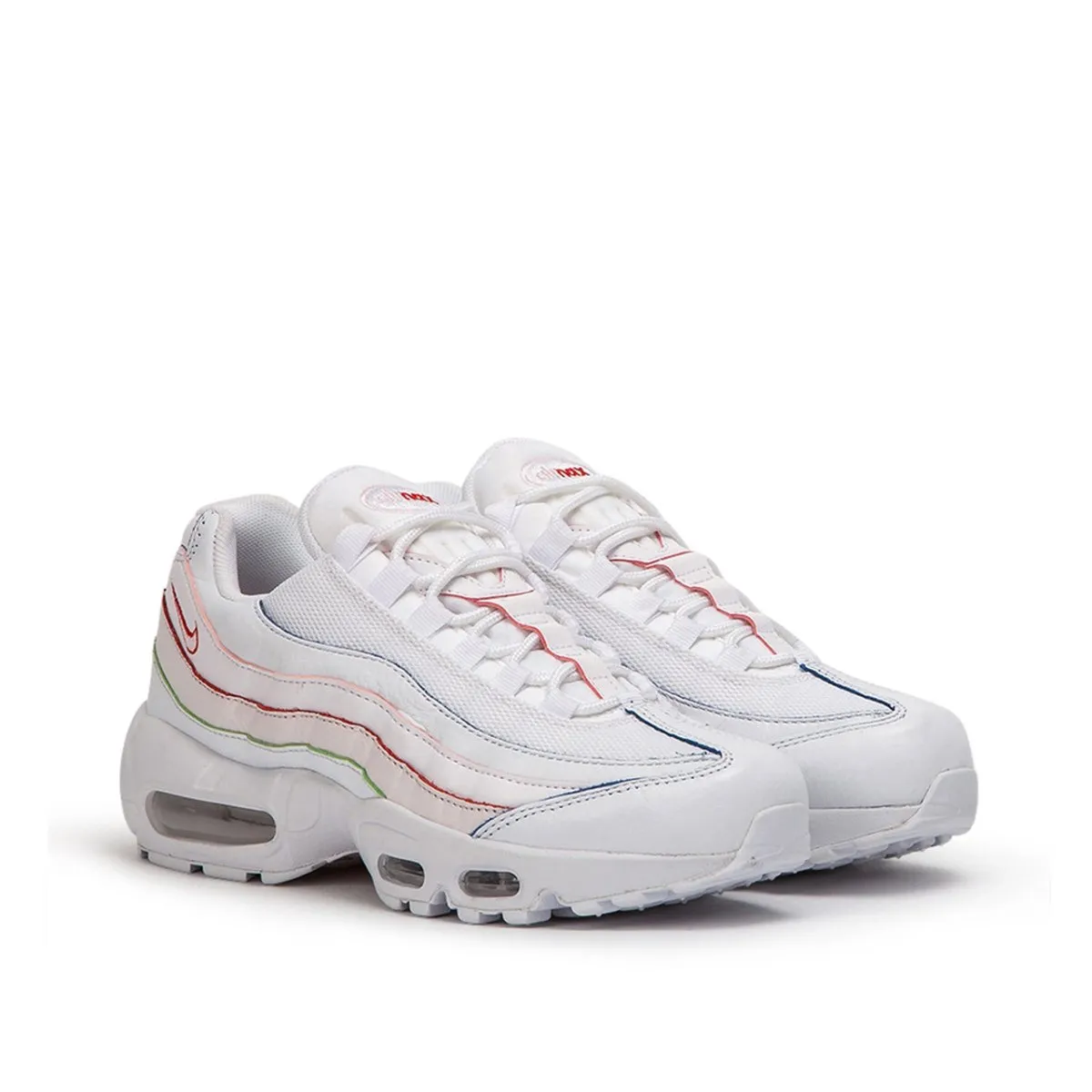 Nike WMNS Air Max 95 'Triple White' Colored Borders (White)