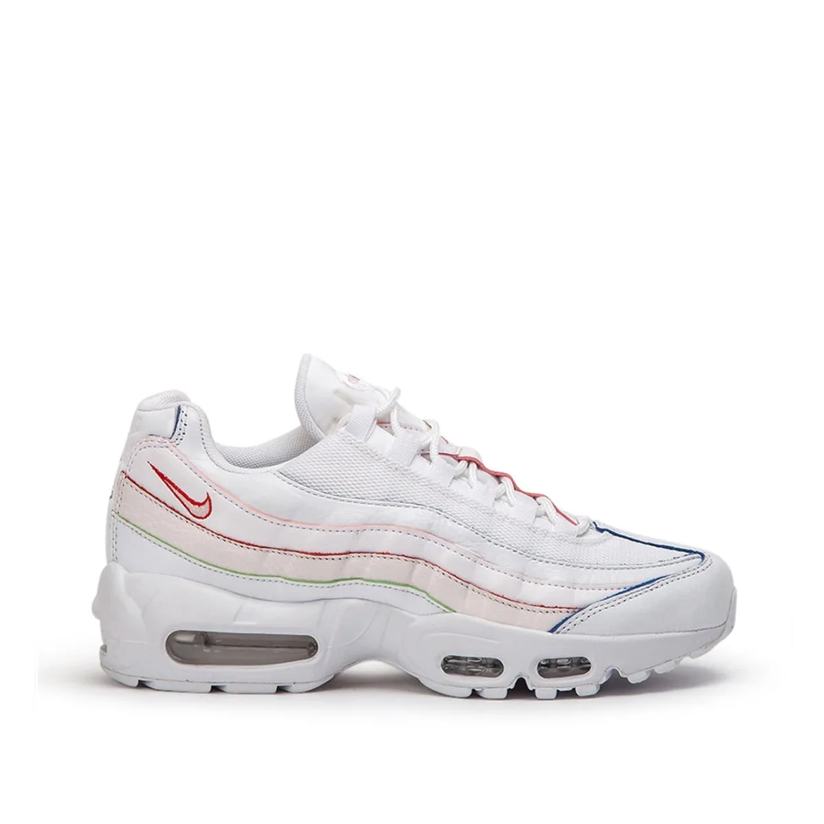 Nike WMNS Air Max 95 'Triple White' Colored Borders (White)