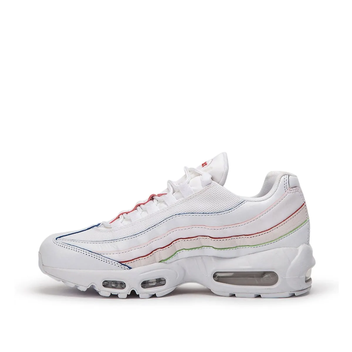 Nike WMNS Air Max 95 'Triple White' Colored Borders (White)