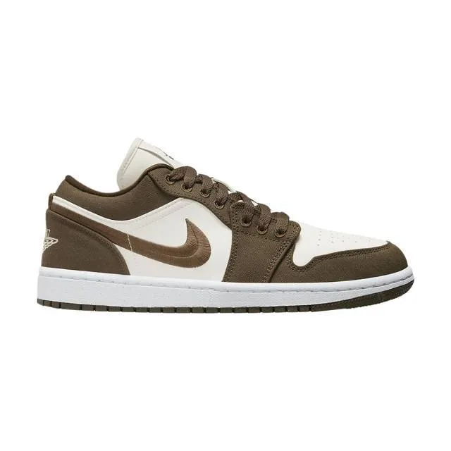 Nike Women's Air Jordan 1 Low SE (Green Light Olive/ Whi...