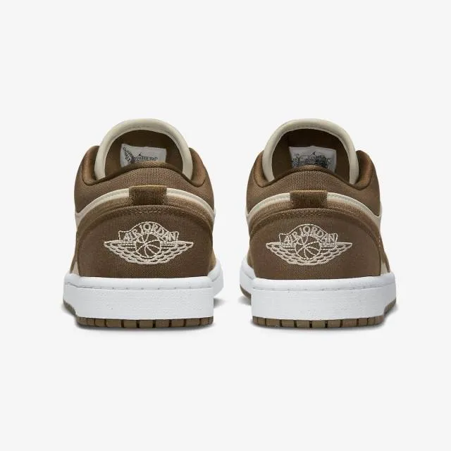 Nike Women's Air Jordan 1 Low SE (Green Light Olive/ Whi...