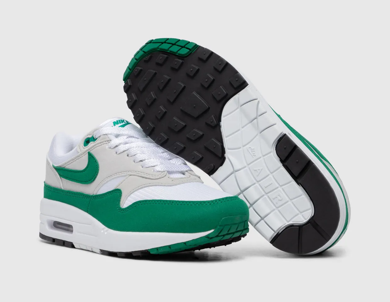 Nike Women's Air Max 1 '87 Neutral Grey / Malachite - White