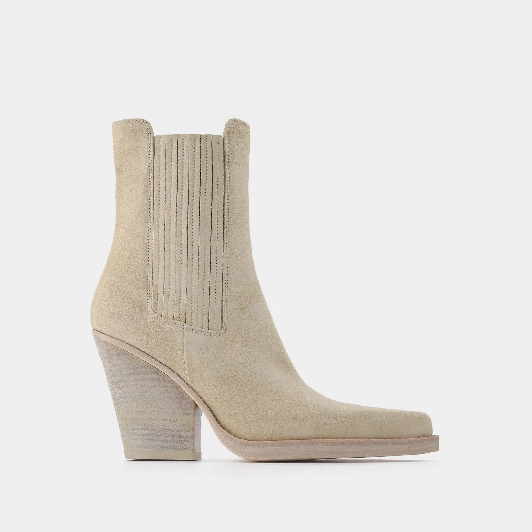 Paris Texas  Dallas Ankle Boot in White Leather