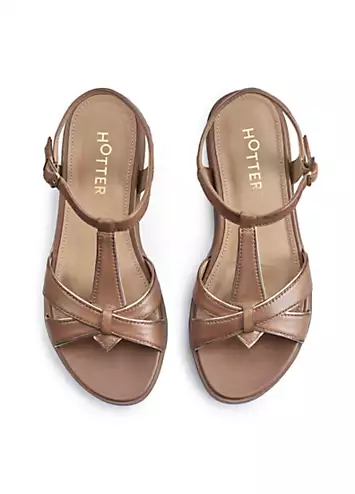 Pienza Rich Tan Women’s Sandals by Hotter | Look Again