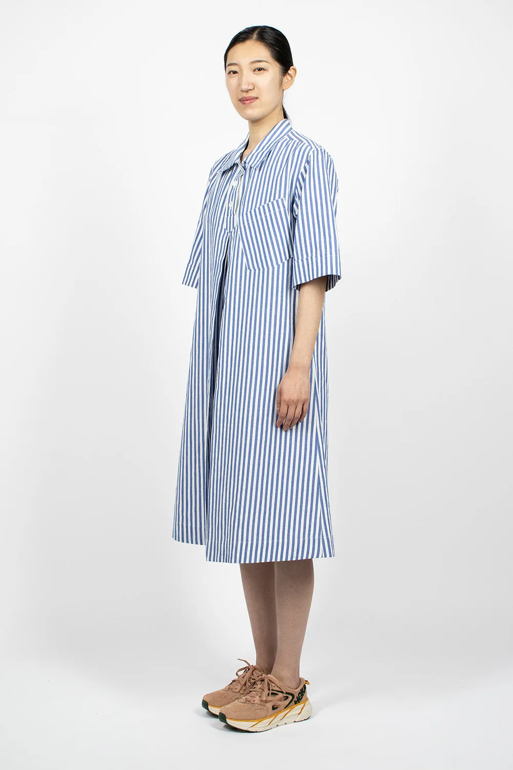 Polo Dress Candy Stripe Blue/White