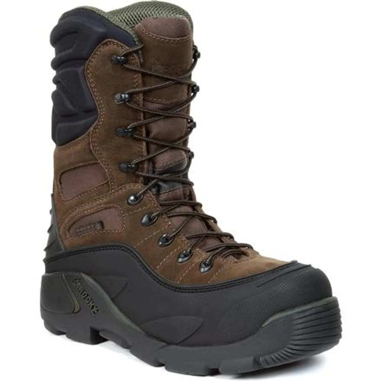 Rocky Mens BlizzardStalker Steel Toe Waterproof 1200G Insulated Work Boot FQ0007465 BROWN