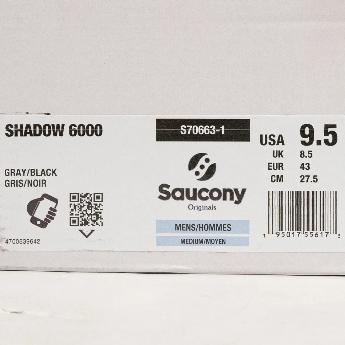 Saucony Men Shadow 6000 (gray / black)