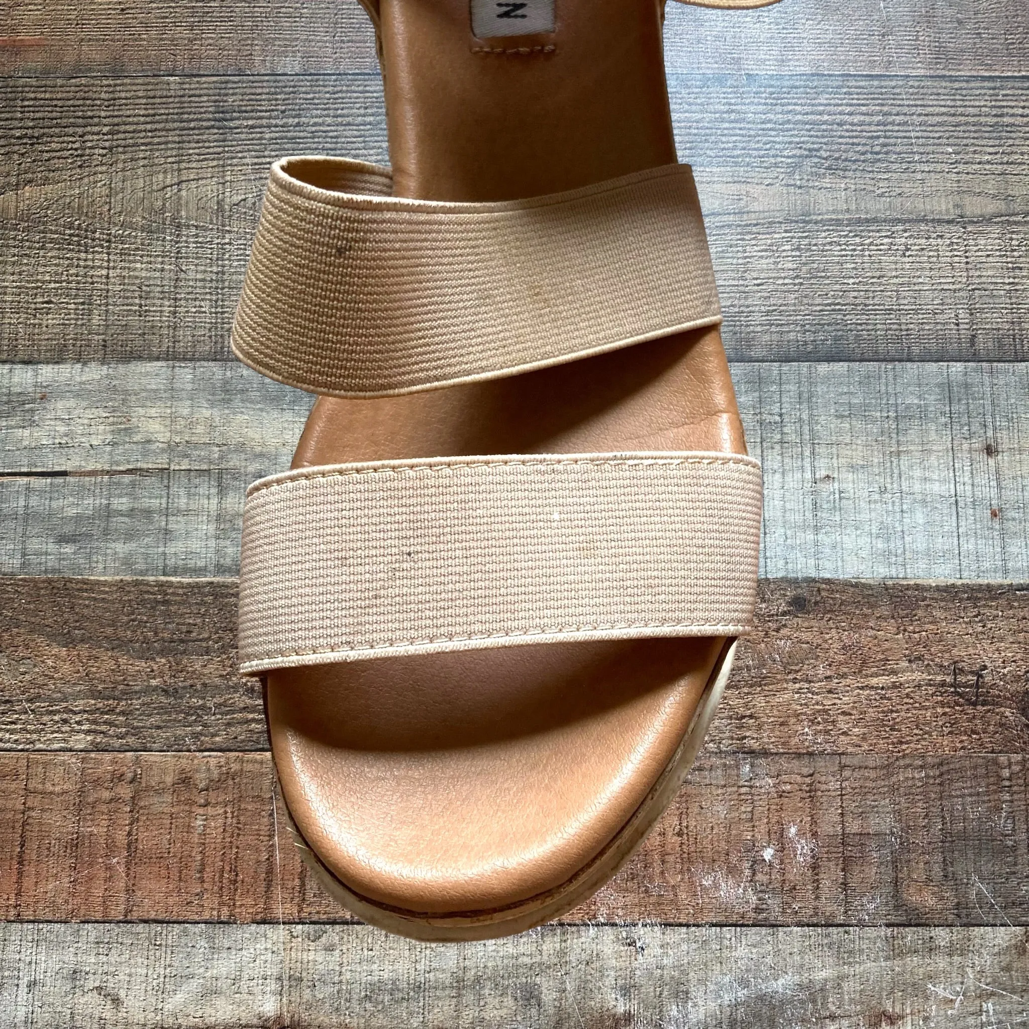 Steve Madden Tan Bandi Cork Wedge Sandals- Size 7 (see notes)