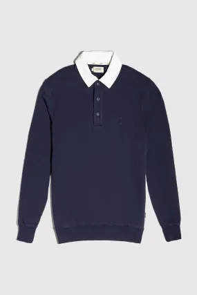 THE NAVY POLO SWEAT