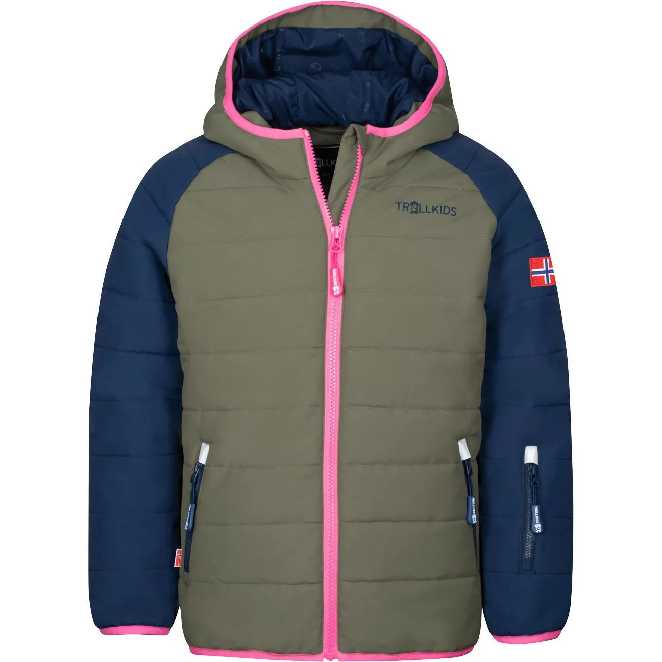 Trollkids - Hafjell Pro Snow Jacket Kids dusky olive