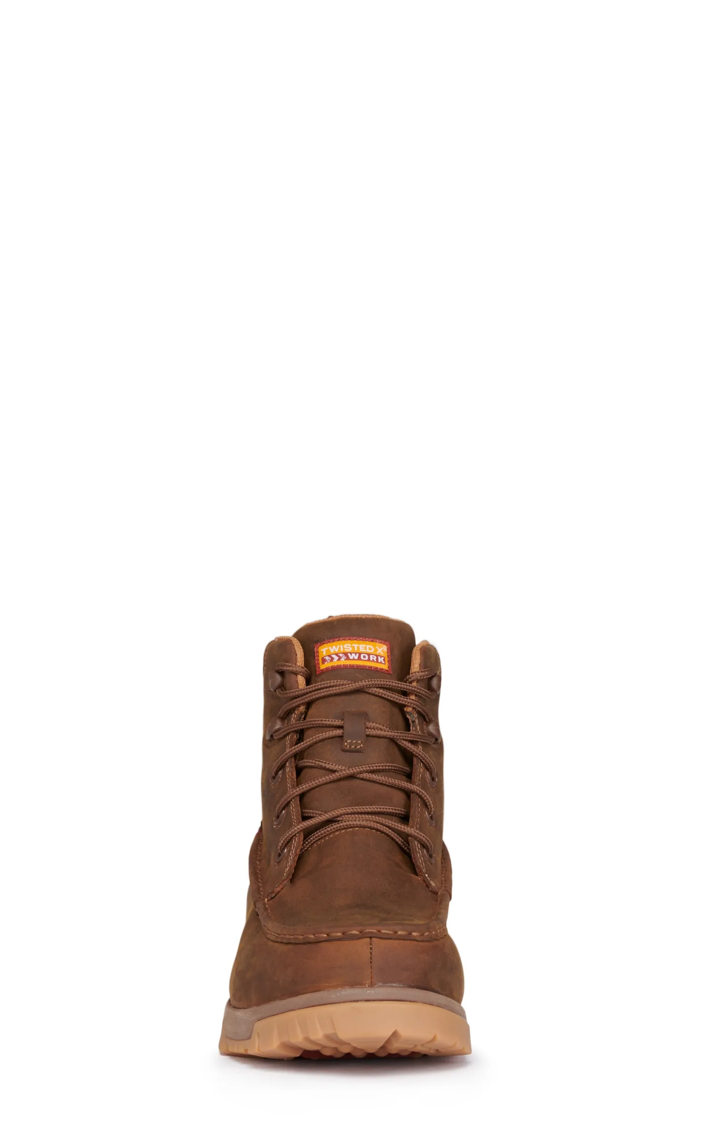 Twisted X Men's Distressed Saddle Brown Cell Stretch Nano Composite Round Toe Lace Up Work Boot