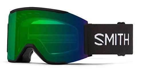 Used Smith Squad MAG Snow Goggles Black/ChromaPop Everyday Green Mirror